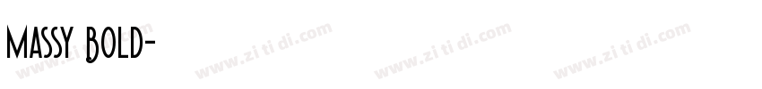 Massy Bold字体转换